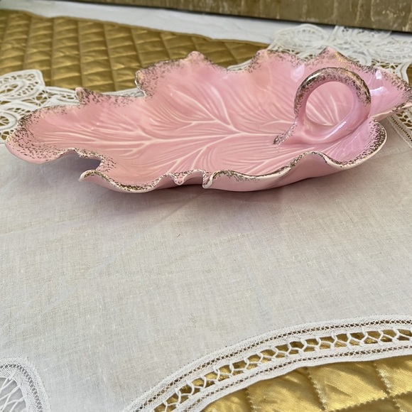 🎉HOST PICK🎉 Ceramic Leaf dish MCM California Pottery - Picture 6 of 7